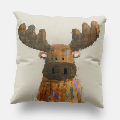 Woodland Moose Nursery Cushion Cover