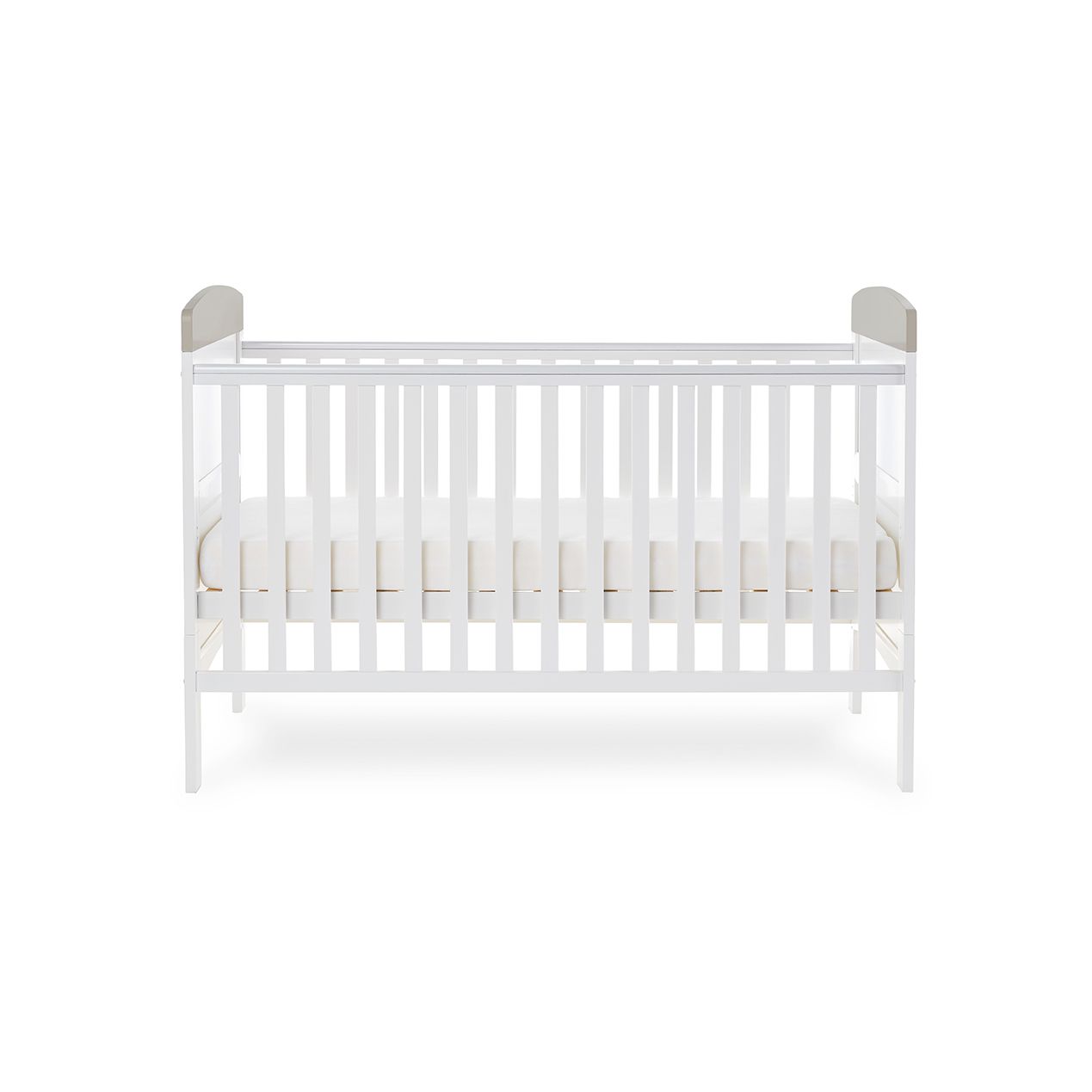 Grace Inspire Cot Bed – Hello World Koala – Grey-Cots & Cot Beds-OBABY-Yes Bebe