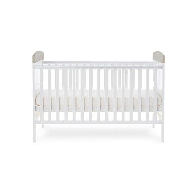 Grace Inspire Cot Bed – Hello World Koala – Grey-Cots & Cot Beds-OBABY-Yes Bebe