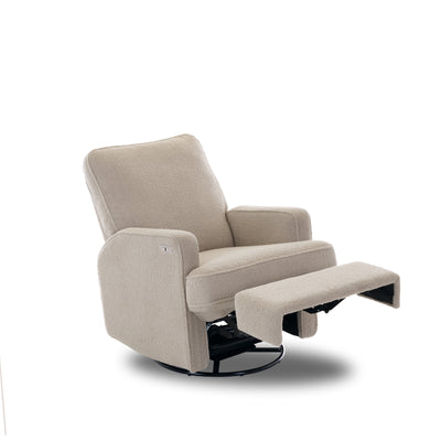 Madison Swivel Electric Recliner Chair-Baby & Toddler Furniture-OBABY-Yes Bebe