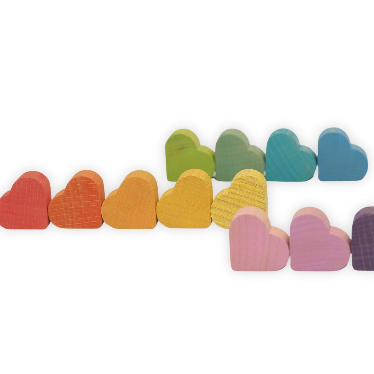 Wooden Hearts-Sorting & Stacking Toys-Ocamora-Yes Bebe
