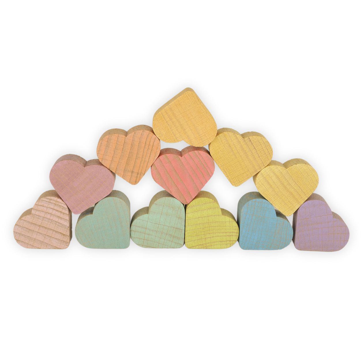 Wooden Hearts-Sorting & Stacking Toys-Ocamora-Yes Bebe