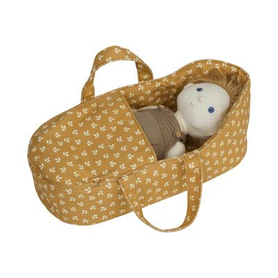 Day Dream Dinkum Carry Cot-Doll Accessories-Olli Ella-Leaf-Yes Bebe