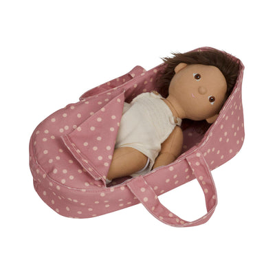 Day Dream Dinkum Carry Cot-Doll Accessories-Olli Ella-Polka Dot-Yes Bebe