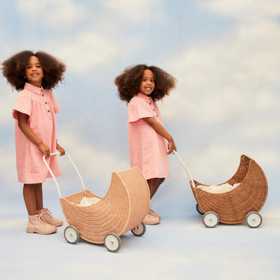 Moon Strolley-Doll Prams-Olli Ella-Natural-Yes Bebe