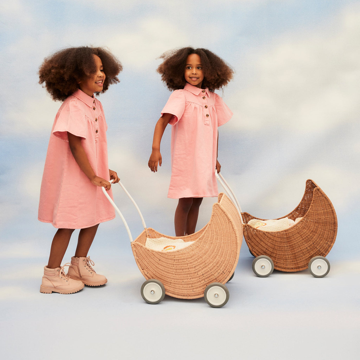 Moon Strolley-Doll Prams-Olli Ella-Natural-Yes Bebe