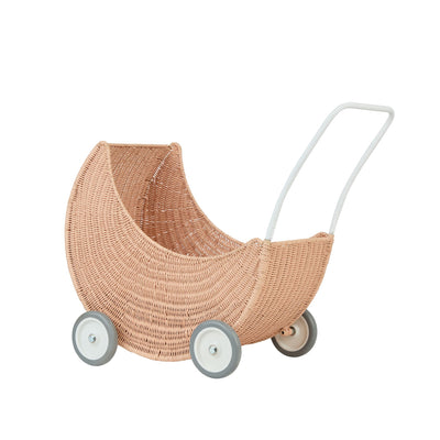 Moon Strolley-Doll Prams-Olli Ella-Seashell Pink-Yes Bebe