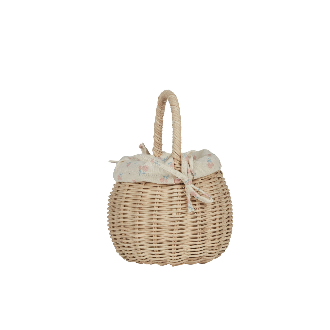 Rattan Berry Basket with Lining-Baskets-Olli Ella-Yes Bebe