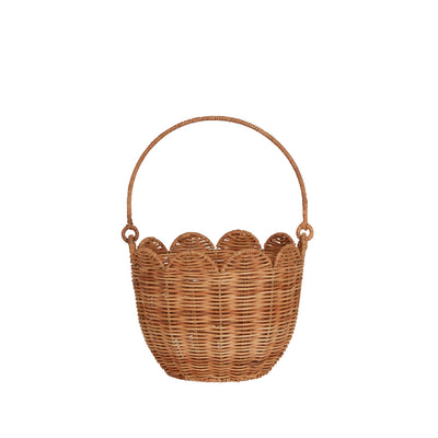 Rattan Tulip Carry Basket-Baskets-Olli Ella-Yes Bebe