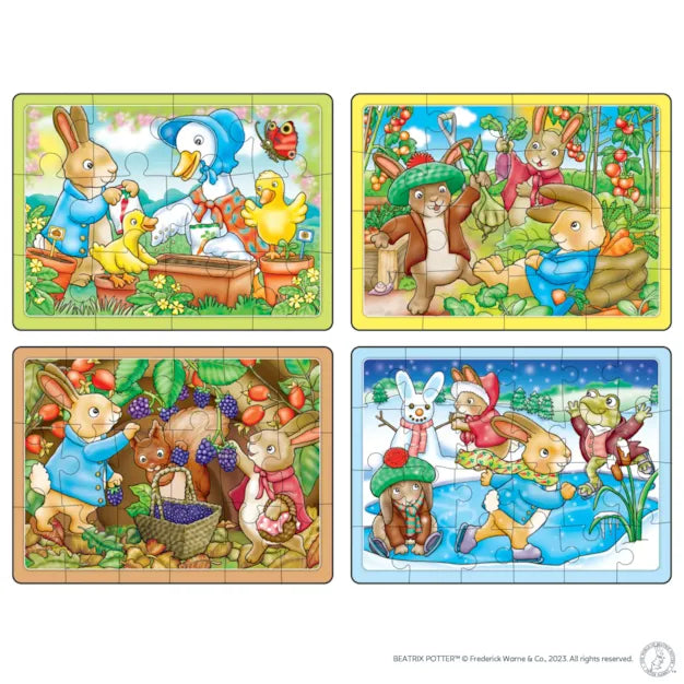 Peter Rabbit™ 4 in a Box Puzzles-Jigsaw Puzzles-Orchard Toys-Yes Bebe