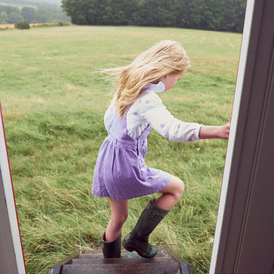 Lilac Corduroy Dress