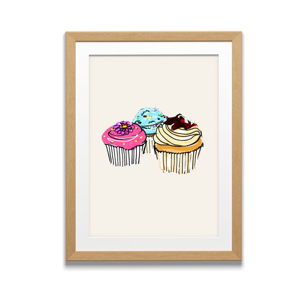 Cupcakes Nursery Decor Wall Art-Wall Art-Philly & Friends-Yes Bebe