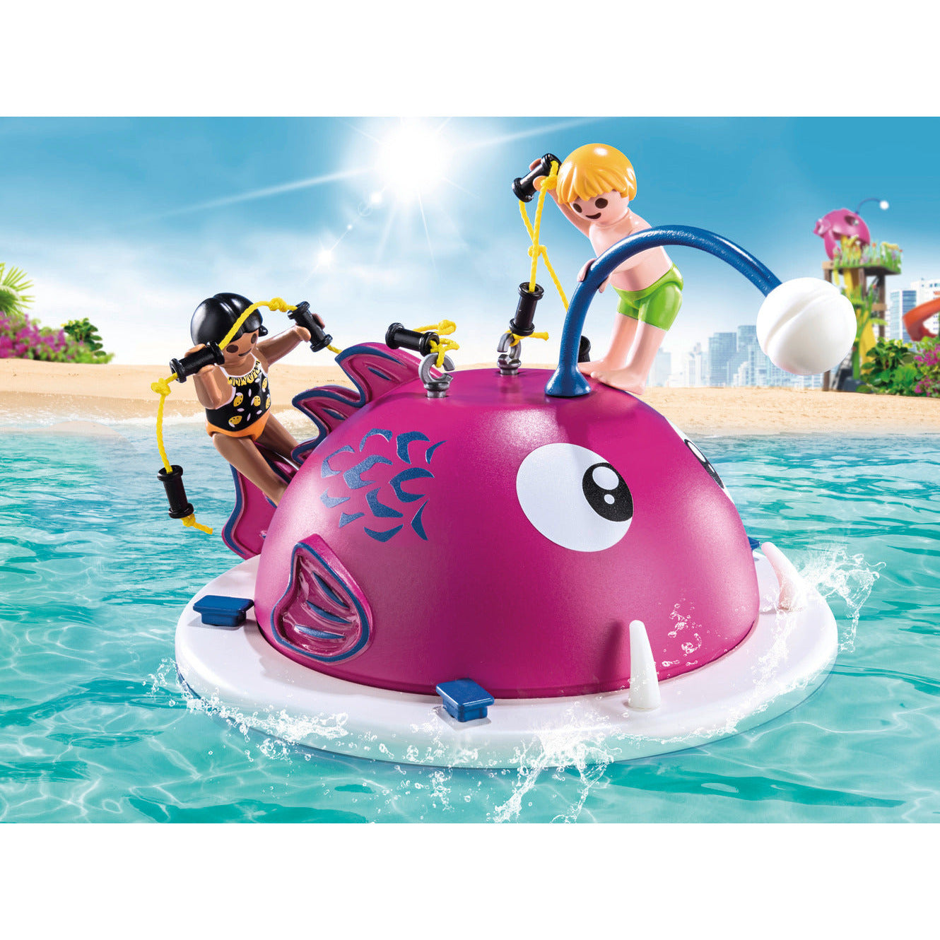 70613 Family Fun Aqua Park Swimming Island-Toy Playsets-Playmobil-Yes Bebe