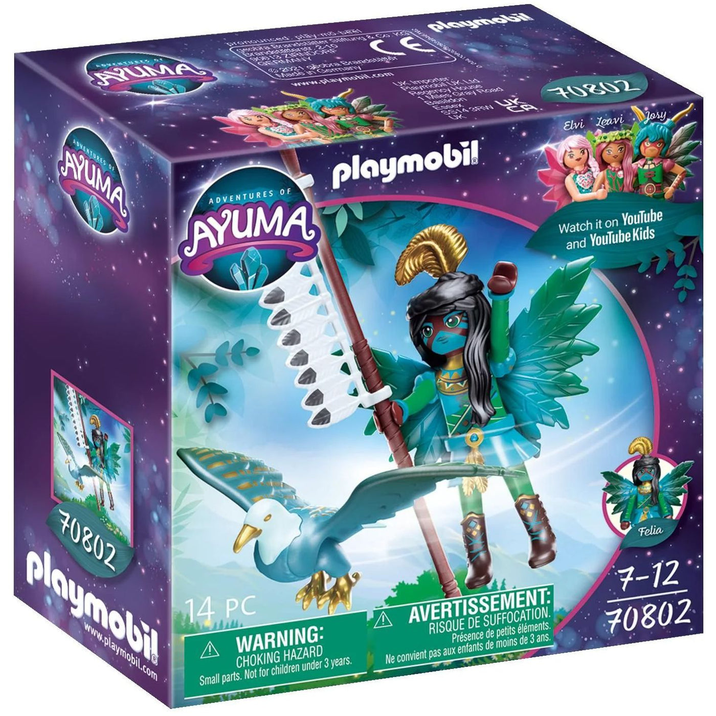 70802 Adventures of Ayuma Knight Fairy with Soul Animal-Toy Playsets-Playmobil-Yes Bebe