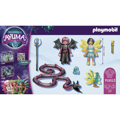 70803 Adventures of Ayuma Crystal Fairy and Bat Fairy with Soul Animals-Toy Playsets-Playmobil-Yes Bebe