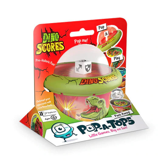 Pop A Tops Dino Scores Family Travel Game-Games-Playmonster-Yes Bebe