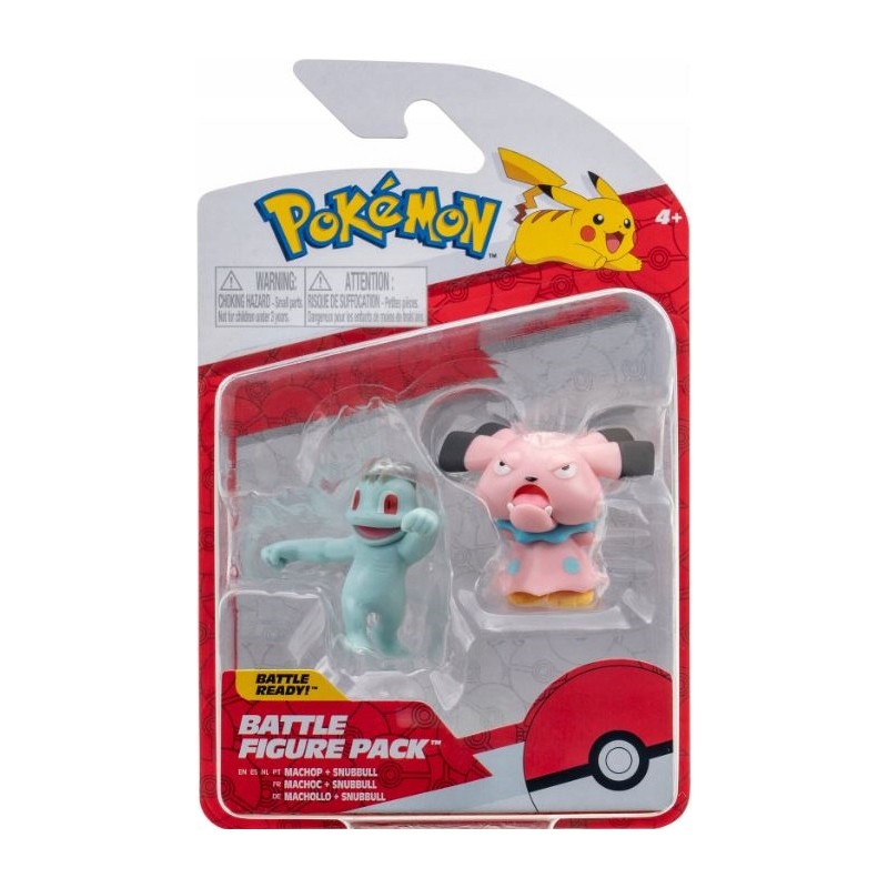 Pokemon Battle Figure Pack Machop & Snubball-Action & Toy Figures-Pokemon-Yes Bebe