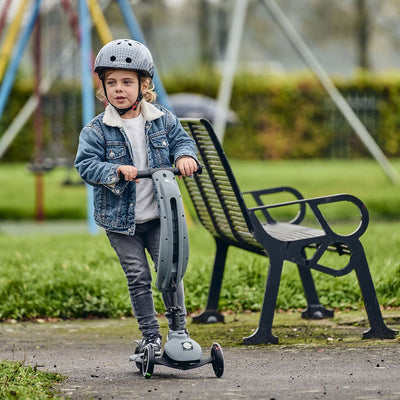 Kick & Go 4 in 1 Light Up Scooter - Thunder Cloud