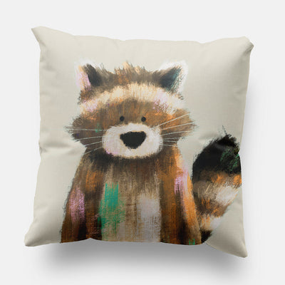 Racoon Woodland Nursery Cushion Cover