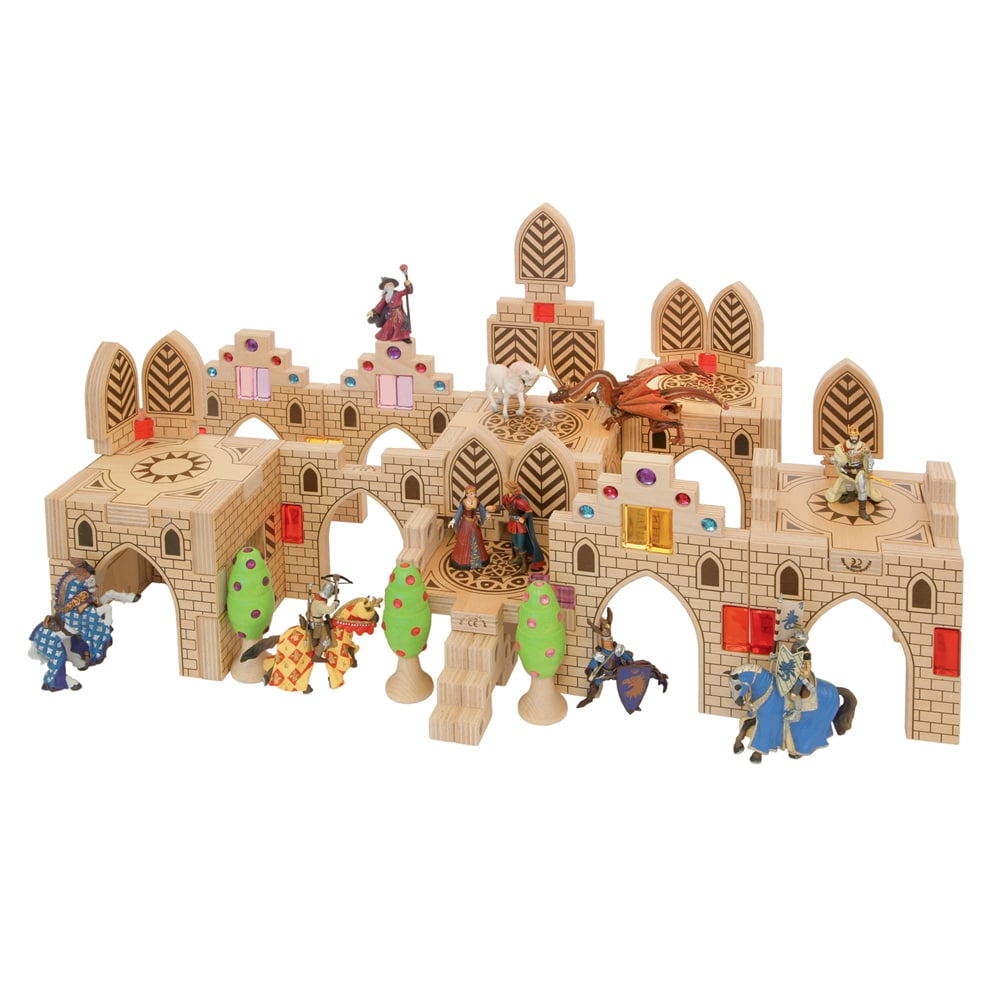 Acropolis Building Blocks in Box - Set of 24-Wooden Blocks-Regenbogenland-Yes Bebe