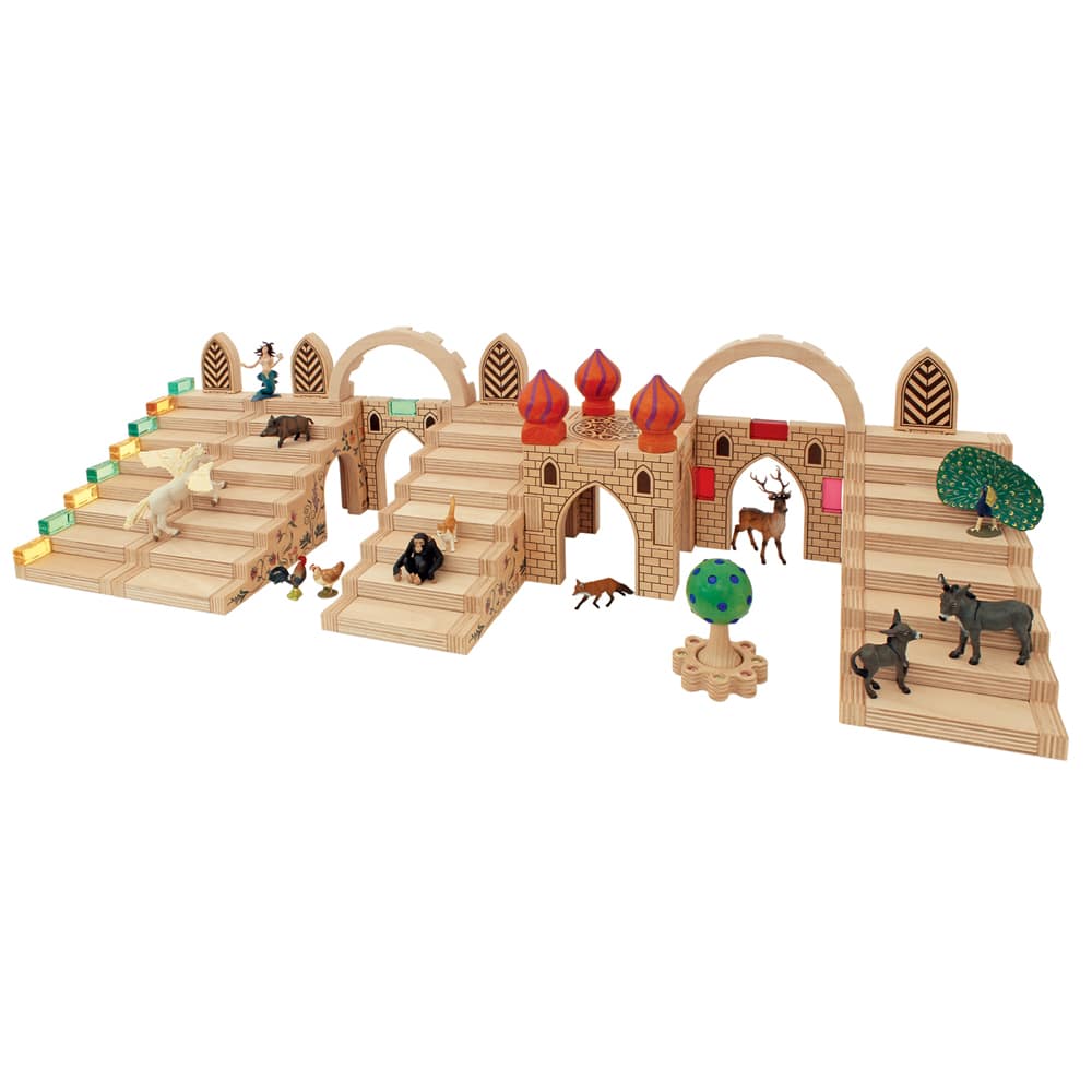 Botanical Gardens Building Blocks - Set of 5-Wooden Blocks-Regenbogenland-Yes Bebe