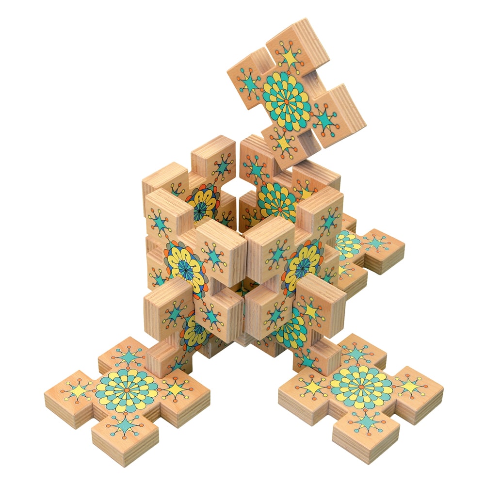 Mandalas Building Blocks in Box - Set of 12-Wooden Blocks-Regenbogenland-Yes Bebe