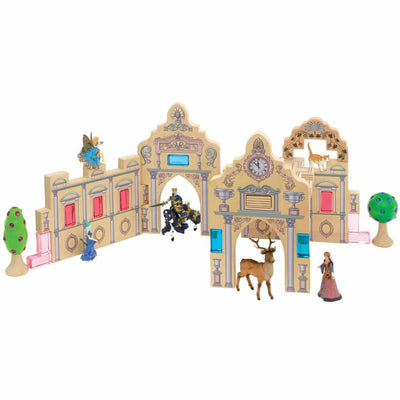 Royal Castle Building Blocks in Box - Set of 5-Wooden Blocks-Regenbogenland-Yes Bebe