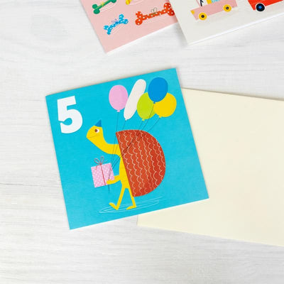 Age Birthday Card - Animals-Greeting & Note Cards-Rex London-Yes Bebe