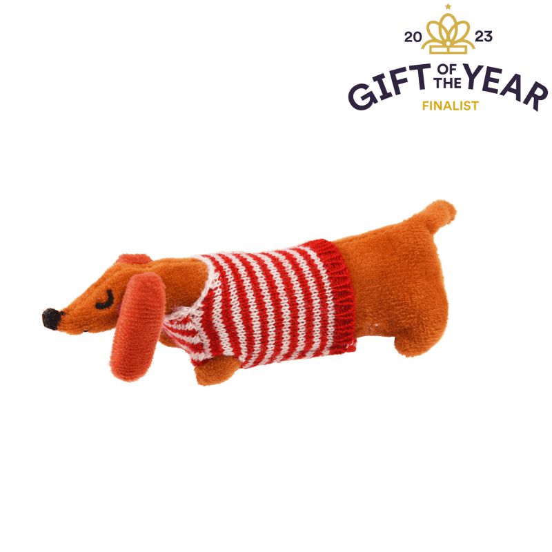 Mini Sausage Dog in a Little Box-Soft Toys-Rex London-Yes Bebe