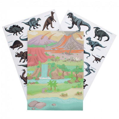 Prehistoric Land Reusable Sticker and Scenes-Stickers-Rex London-Yes Bebe