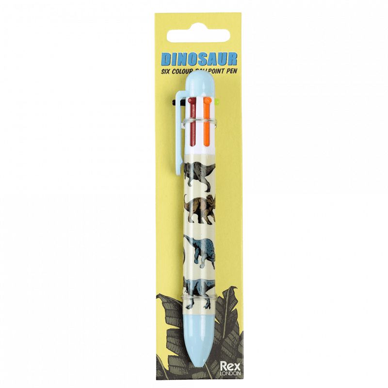 Six Coloured Pen - Prehistoric Land-Pens-Rex London-Yes Bebe