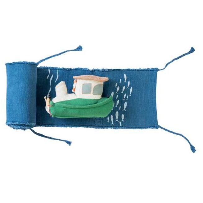 Ride & Roll Fisherman Boat Toy