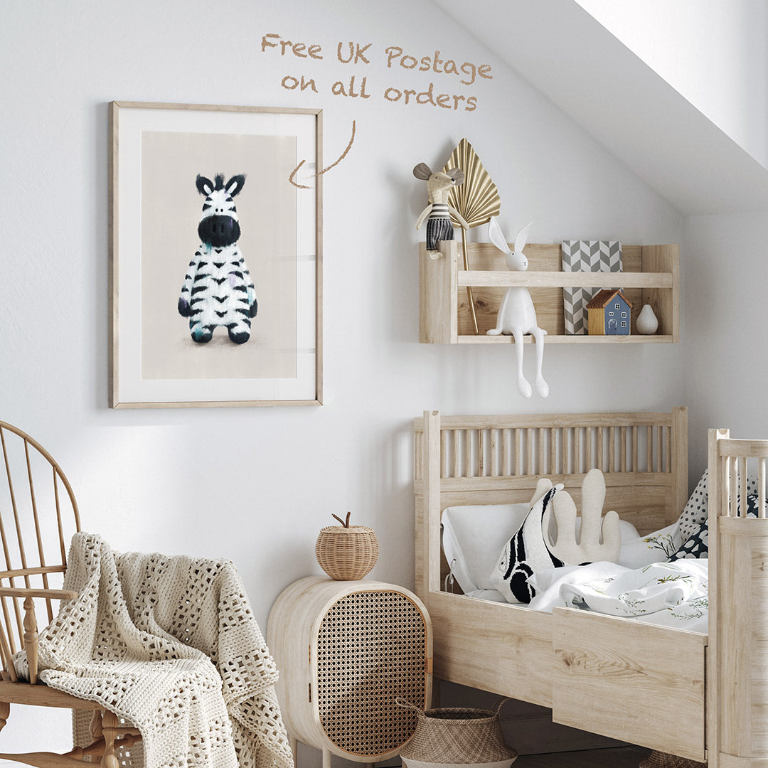 Neutral Safari Animals Nursery Prints Set of 3