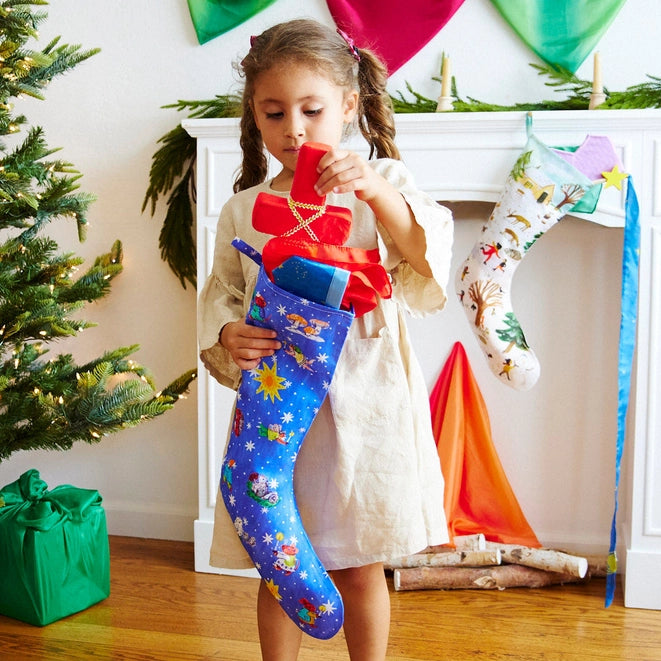 Silk Christmas Stocking-Stockings-Sarah's Silks-Yes Bebe