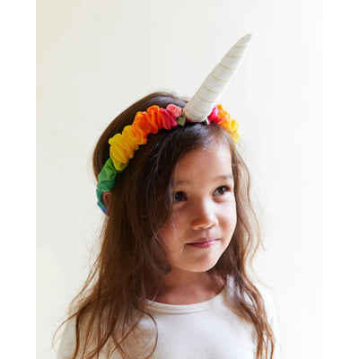 Silk Rainbow Unicorn Headband-Dressing Up-Sarah's Silks-Yes Bebe