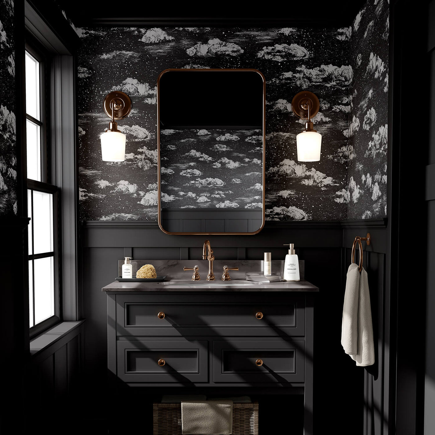 Clouds Wallpaper Black-Classic-Sian Zeng-Yes Bebe