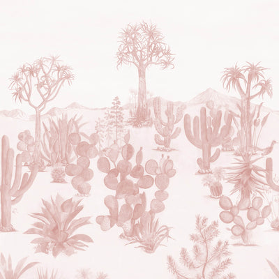 Desert Mural Wallpaper - Pink-Classic-Sian Zeng-Yes Bebe