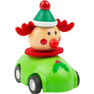 Christmas Pull-Back Car-Toy Cars-Smallfoot-Reindeer-Yes Bebe