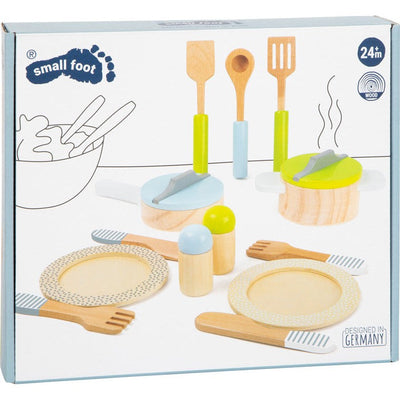 Crockery and Cookware Set Play Kitchen-Toy Cookware-Smallfoot-Yes Bebe