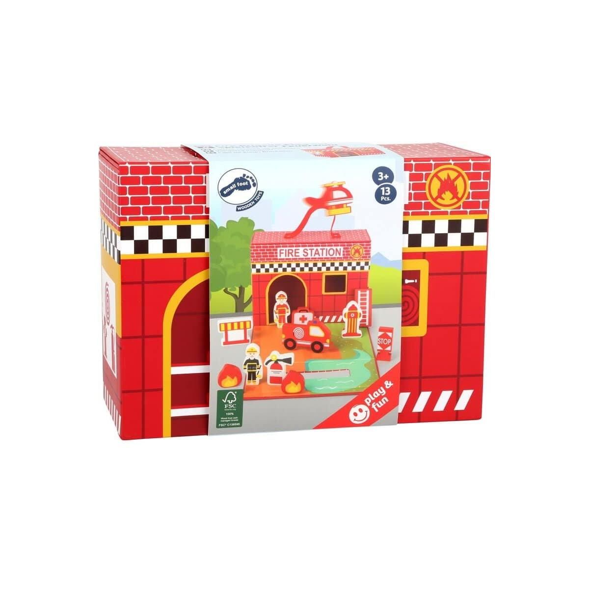 Fire Station Play Set-Emergency Services Playsets-Smallfoot-Yes Bebe