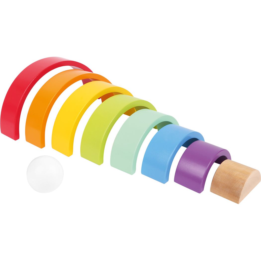 Wooden Building Blocks Rainbow-Stacking Toys-Smallfoot-Yes Bebe