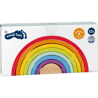 Wooden Building Blocks Rainbow-Stacking Toys-Smallfoot-Yes Bebe