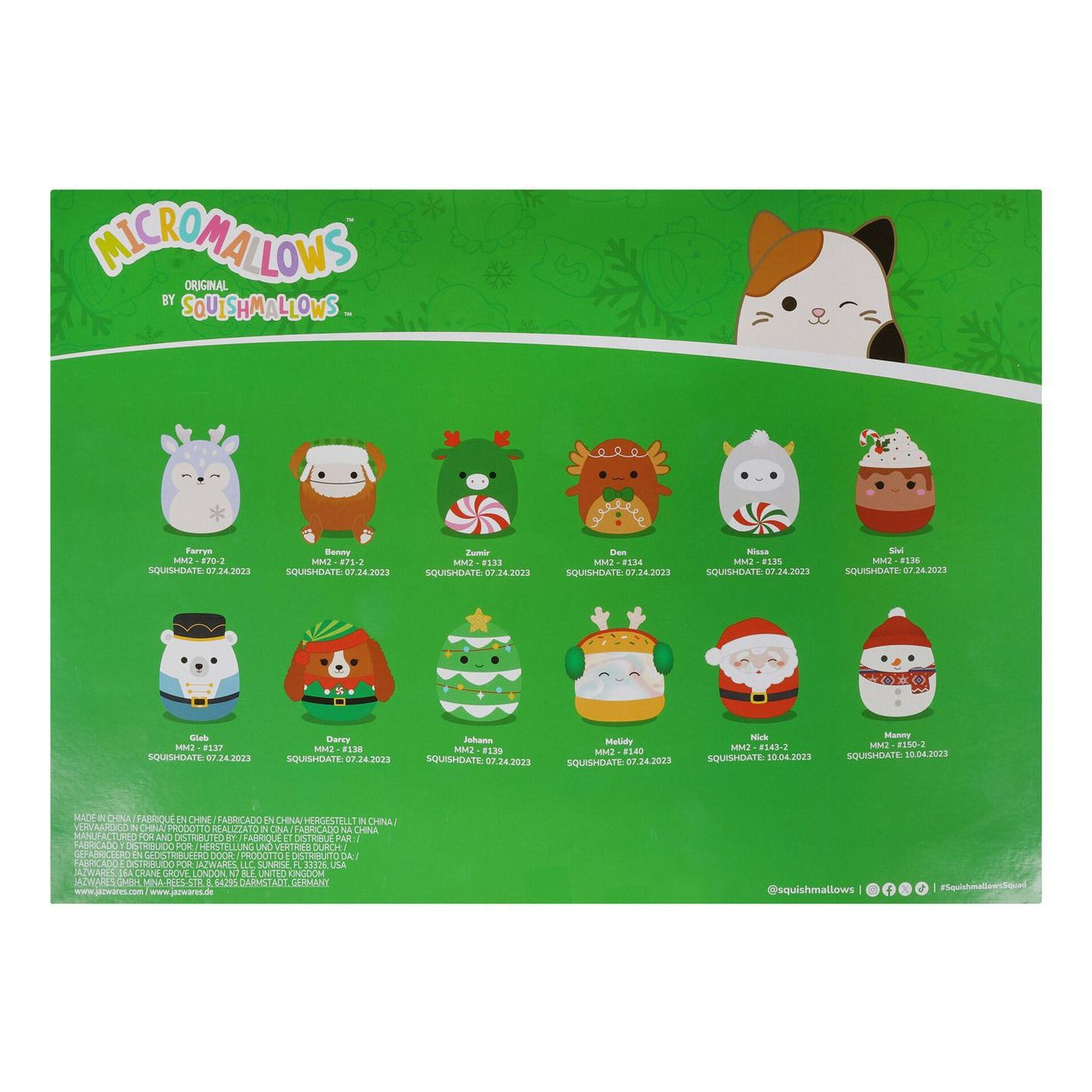 MicroMallows 12 Day Advent Calendar-Advent Calendars-Squishmallows-Yes Bebe