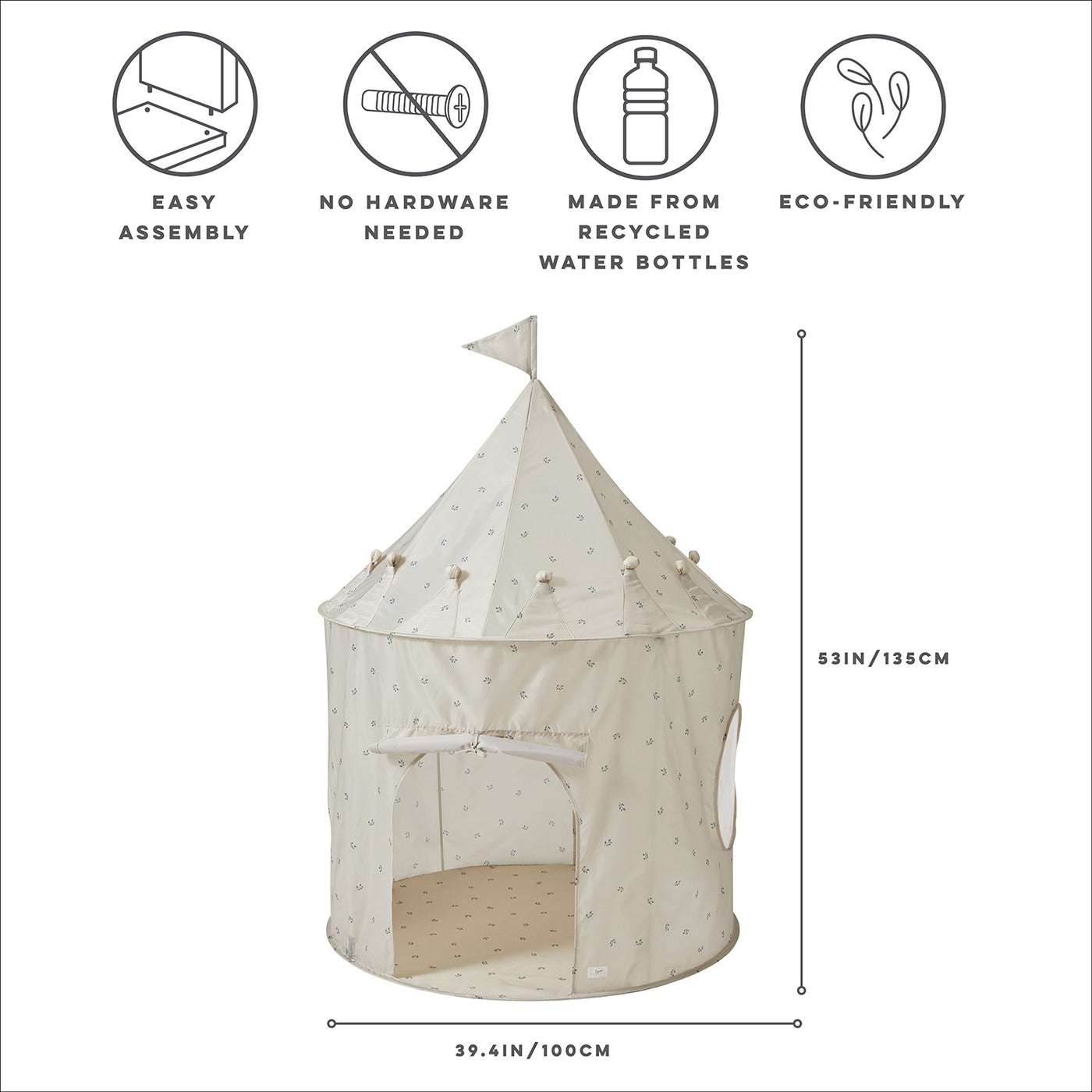 Recycled Fabric Play Tent Castle