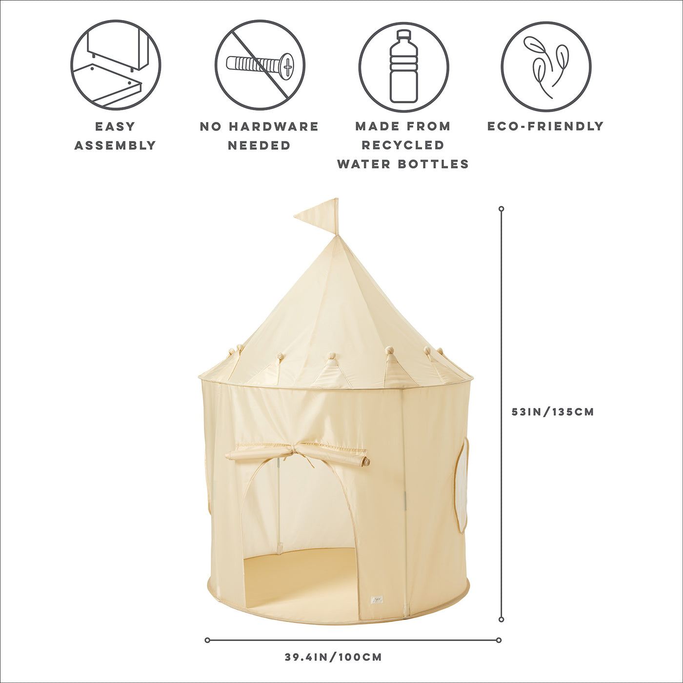 Recycled Fabric Play Tent Castle