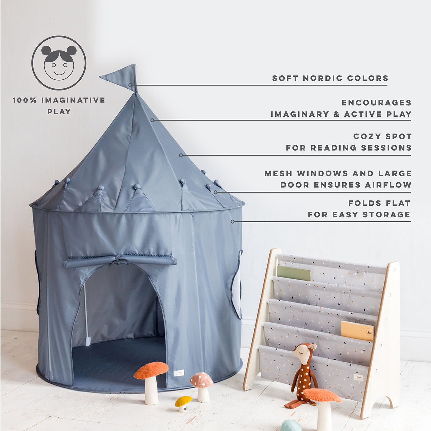 Recycled Fabric Play Tent Castle