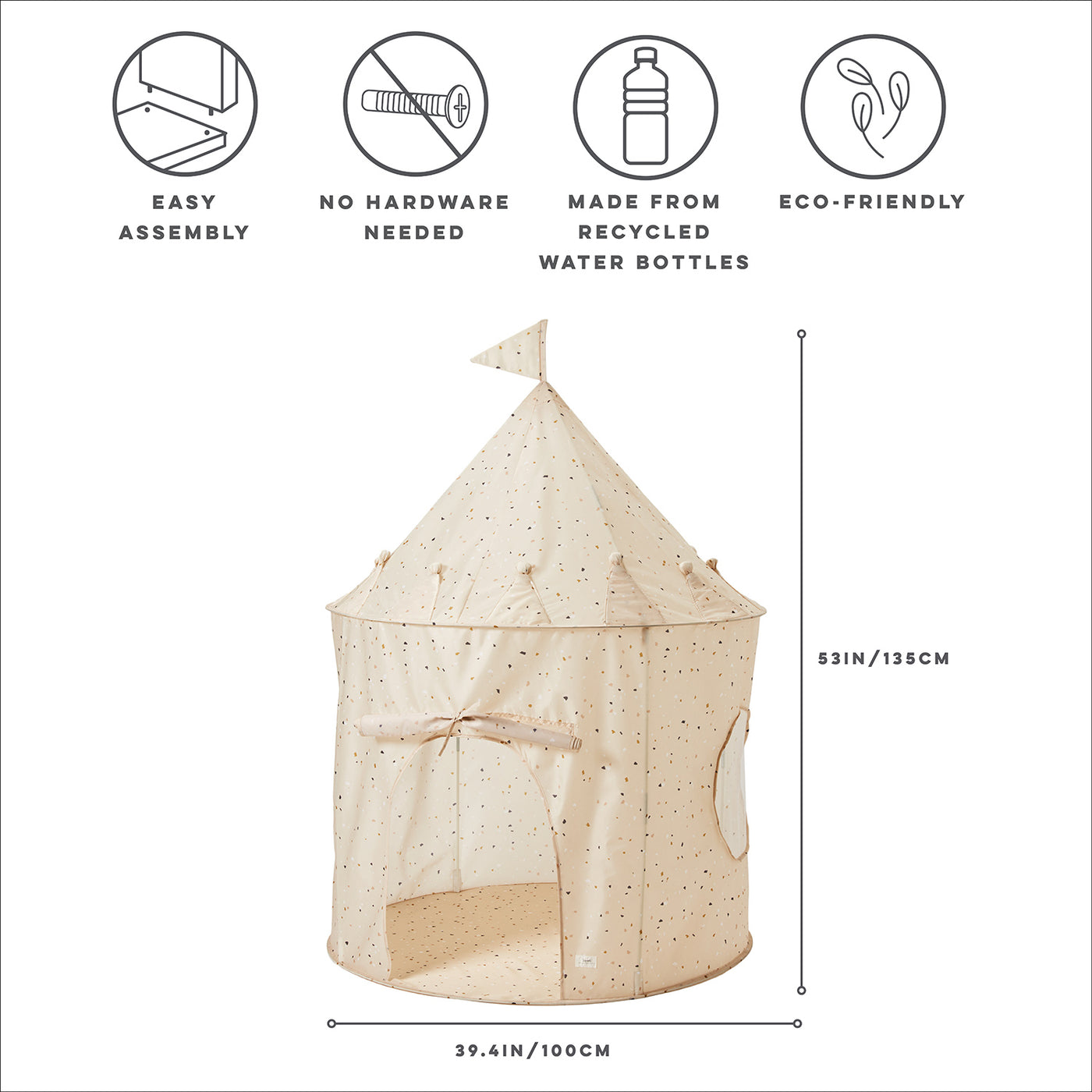 Recycled Fabric Play Tent Castle