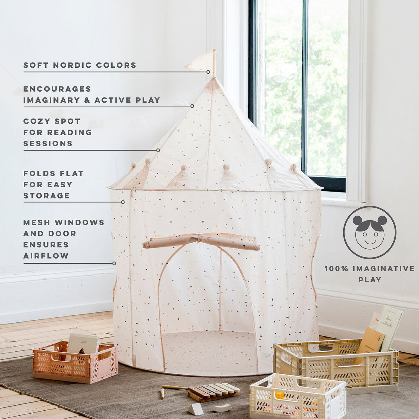 Recycled Fabric Play Tent Castle