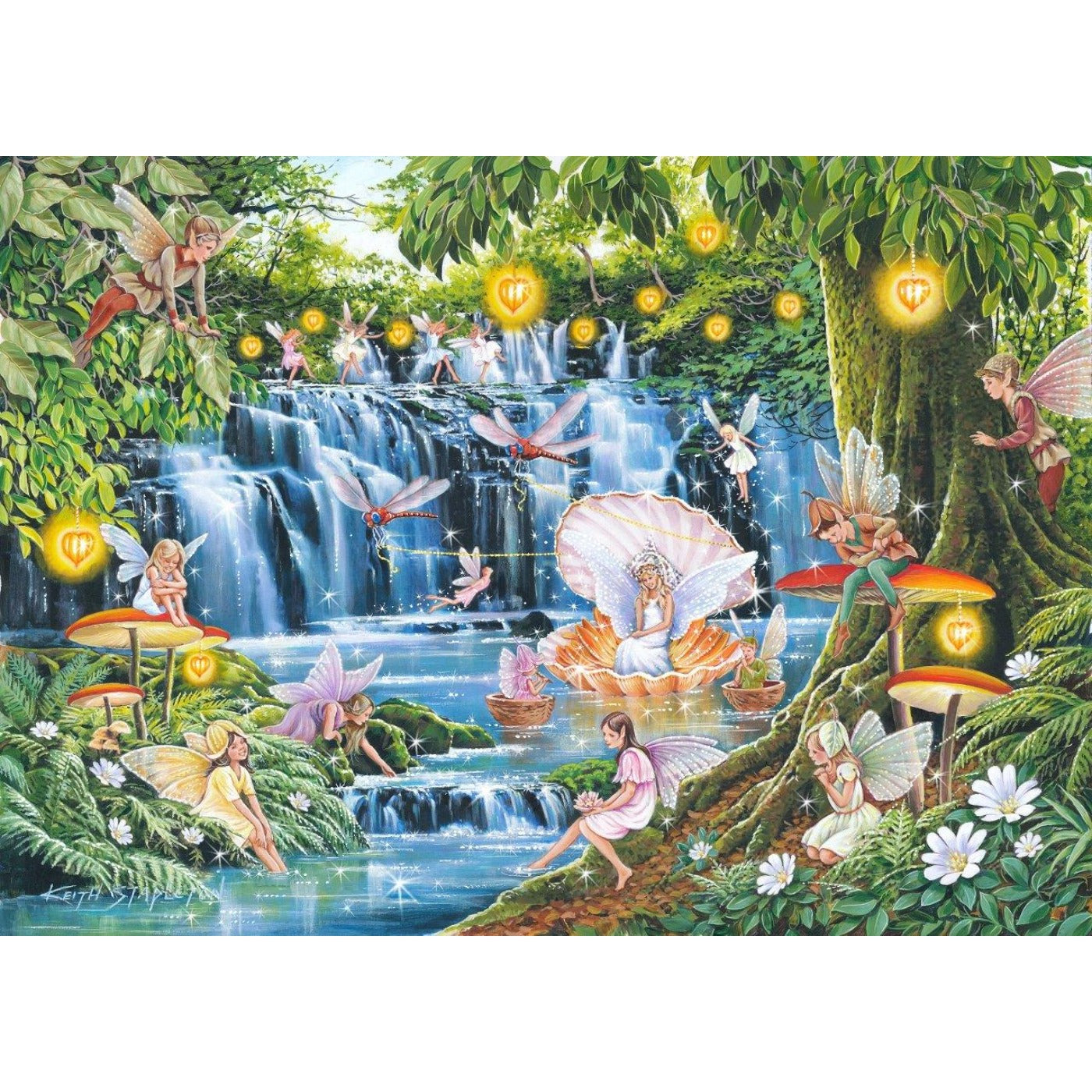 Faerie Lights - Big 500 Piece Jigsaw Puzzle-The House of Puzzles-Yes Bebe