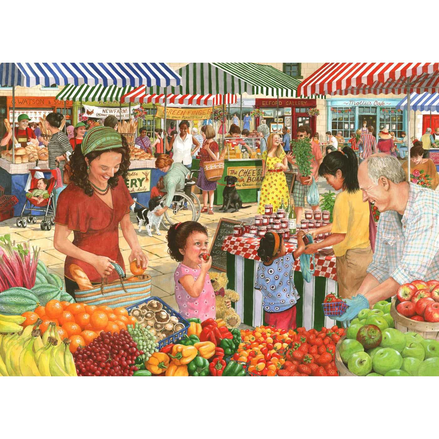 Farmers Market - 1000 Piece Jigsaw Puzzle-The House of Puzzles-Yes Bebe